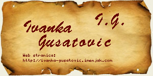 Ivanka Gušatović vizit kartica